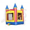 BOU-111 11×11 Red/Yellow/Blue Mini Castle Bounce House Jumper with Basketball Hoop Commercial Inflatable For Sale