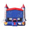 13x13 3-D Rocket Ship Bounce House Jumper with Basketball Hoop Commercial Inflatable For Sale