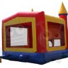 BOU-60 Red/Yellow/Blue Bounce House Castle Jumper with Basketball Hoop Commercial Inflatable For Sale