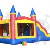 COM-500-03 5-in-1 Carnival Castle Wet/Dry Combo Bounce House Jumper with Slide Pool and Basketball Hoop Commercial Inflatable For Sale