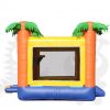 COM-513-4 Tropical Palm Tree Bounce House Jumper Wet/Dry with Slide Pool and Basketball Hoop Commercial Inflatable For Sale
