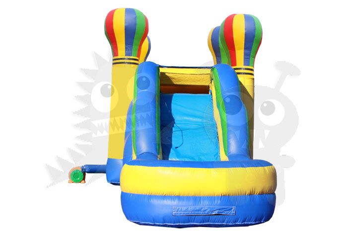 Hot Air Balloon Combo Bounce House Jumper Wet/Dry with Slide Pool and Basketball Hoop Commercial Inflatable For Sale