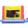 COM-650-04  Red/Yellow & Blue 6-in-1 Combo Bounce House Jumper with Slide Pool, Climbing Wall, and Basketball Hoop Commercial Inflatable For Sale