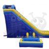 WAT-CS3725-03 25′ Blue Yellow Corkscrew Wet/Dry Slide Commercial Inflatable For Sale