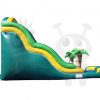 WAT-TRO38118-03 18′ Tropical Palm Tree Wet/Dry Water Slide Single Lane Commercial Inflatable For Sale
