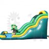 WAT-TRO38118-05 18′ Tropical Palm Tree Wet/Dry Water Slide Single Lane Commercial Inflatable For Sale