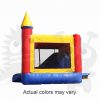COM-C40 Inflatable Neutral Color Castle Point Combo Bouncer with Slide, Climbing Wall and Hoop Commercial Inflatable For Sale