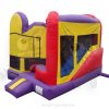 COM-C55 5-in-1 Colorful Combo with Slide, Climbing Wall, Obstacles, and Hoop Commercial Inflatable For Sale