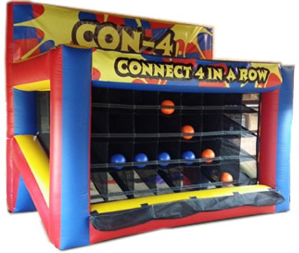 Spo Con4 Connect Four In A Row Game Bounce Time Inflatables