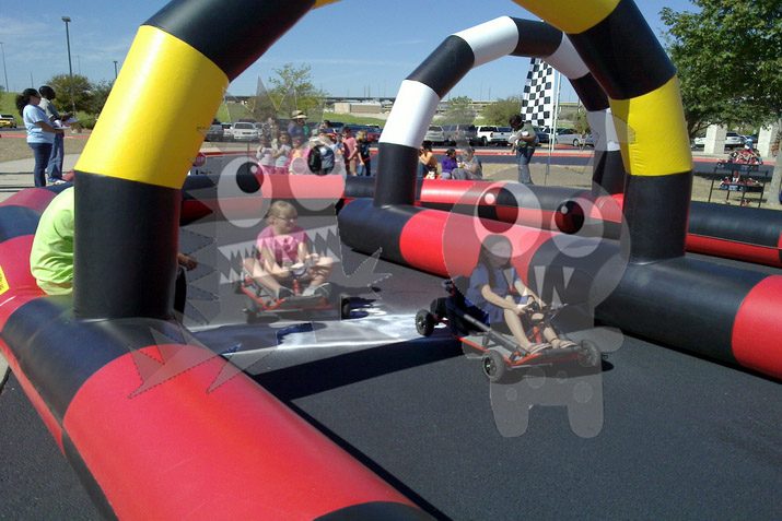 Inflatable Snake Pattern Race Track Commercial Inflatable For Sale