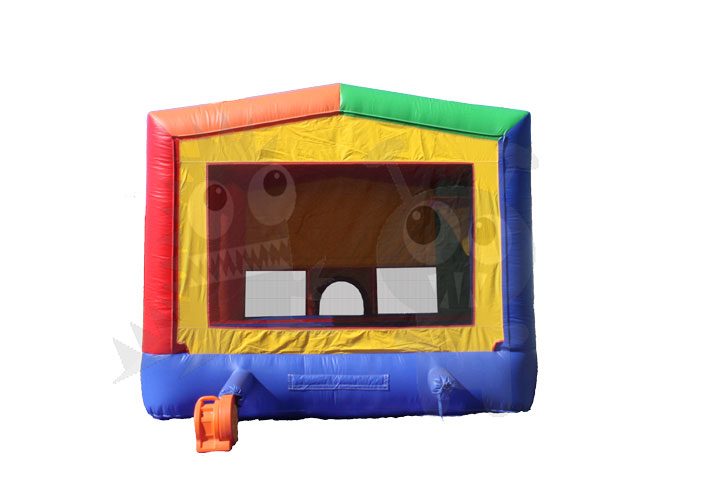 Multicolor Rainbow Circus Castle Inflatable Bounce House Jumper Commercial Inflatable For Sale