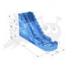 WAT-3016-BLUMAR 16′ Blue Marble Wet/Dry Slide Commercial Inflatable For Sale