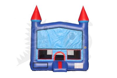 13x13 Red/Blue Castle Bounce House Jumper with Basketball Hoop Commercial Inflatable For Sale
