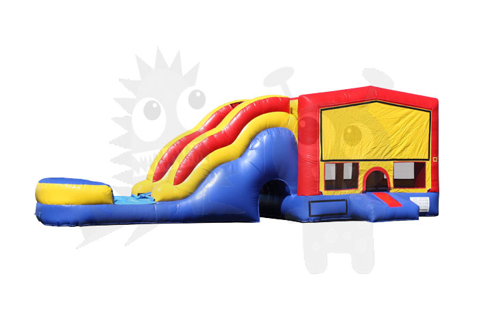 COM-550 – Commercial Inflatable Module Combo with Water Slide