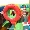 pg-2420-07 Multicolor Colorful Tropical Garden Inflatable Obstacle Course Commercial Inflatable For Sale