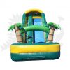 WAT-TRO38118-08 18′ Tropical Palm Tree Wet/Dry Water Slide Single Lane Commercial Inflatable For Sale