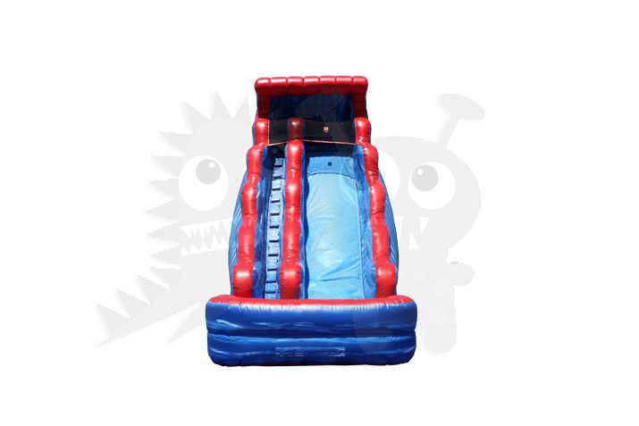 18' Tsunami Blue Marble Wet/Dry Slide Commercial Inflatable For Sale
