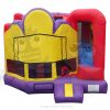 5-in-1 Colorful Combo with Slide, Climbing Wall, Obstacles, and Hoop Commercial Inflatable For Sale