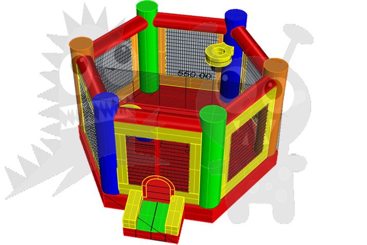 Inflatable Multiple Games Octodome Sports Game Commercial Inflatable For Sale