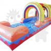 WAT-SSR27 27′ Multicolor Rainbow Inflatable Water Slip ‘n Slide Commercial Inflatable For Sale