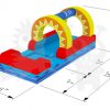 WAT-SSSUN18 18′ Inflatable Sunshine Water Slide Slip ‘n Slide Commercial Inflatable For Sale